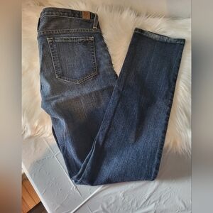 Guess Blue Straight Jeans with Classic Indigo Wash, Women Size 30x30